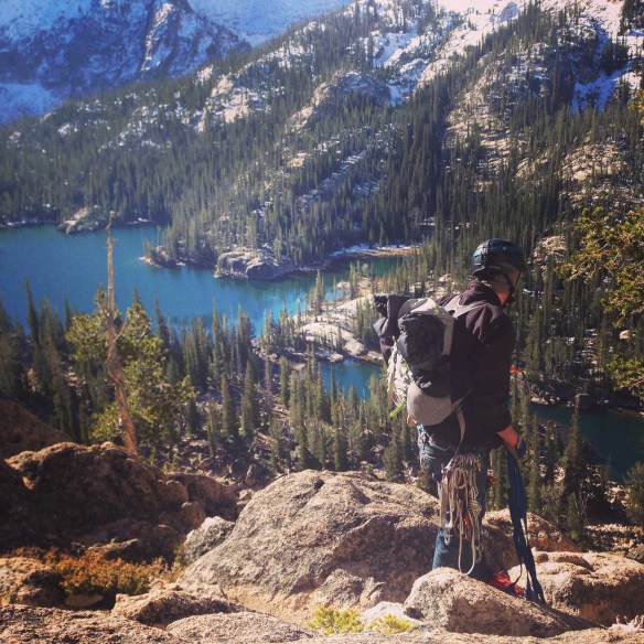 Just before the final rappel back to camp.